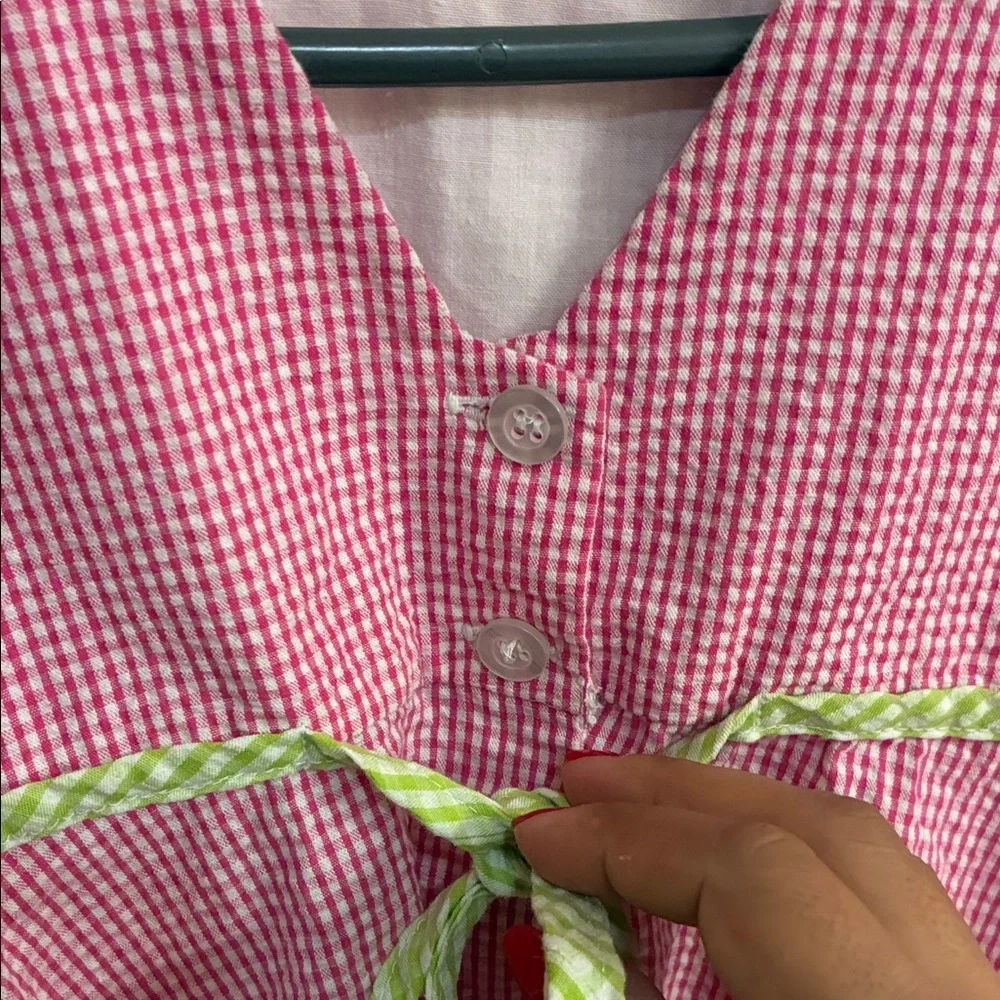 Blueberi Boulevard Pink and Green Kids Casual Dress in Sz 6
